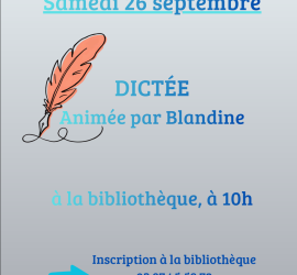 Dictée26/09/2026